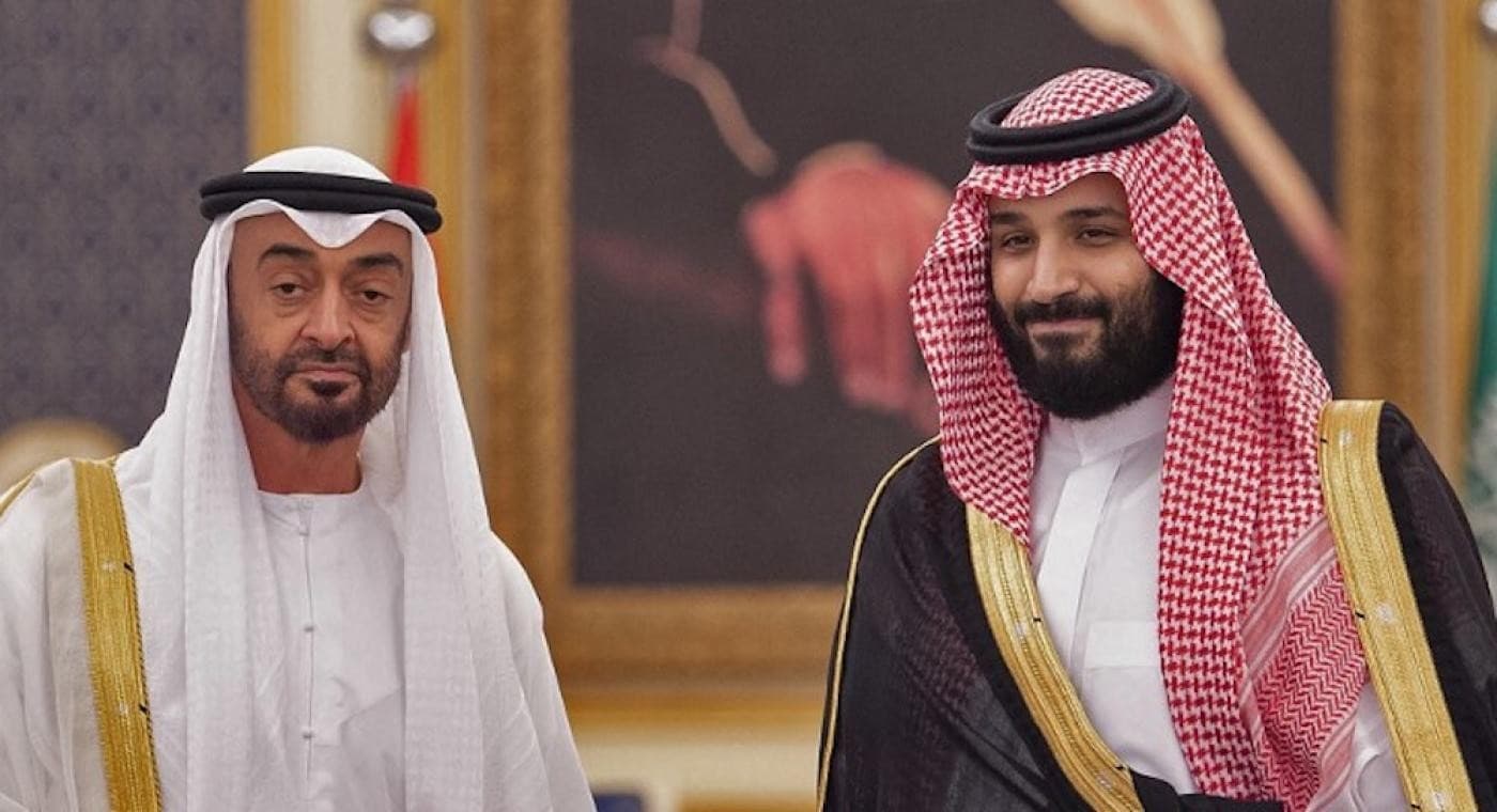 ولي عهد السعودية محمد بن سلمان ورئيس الإمارات محمد بن زايد