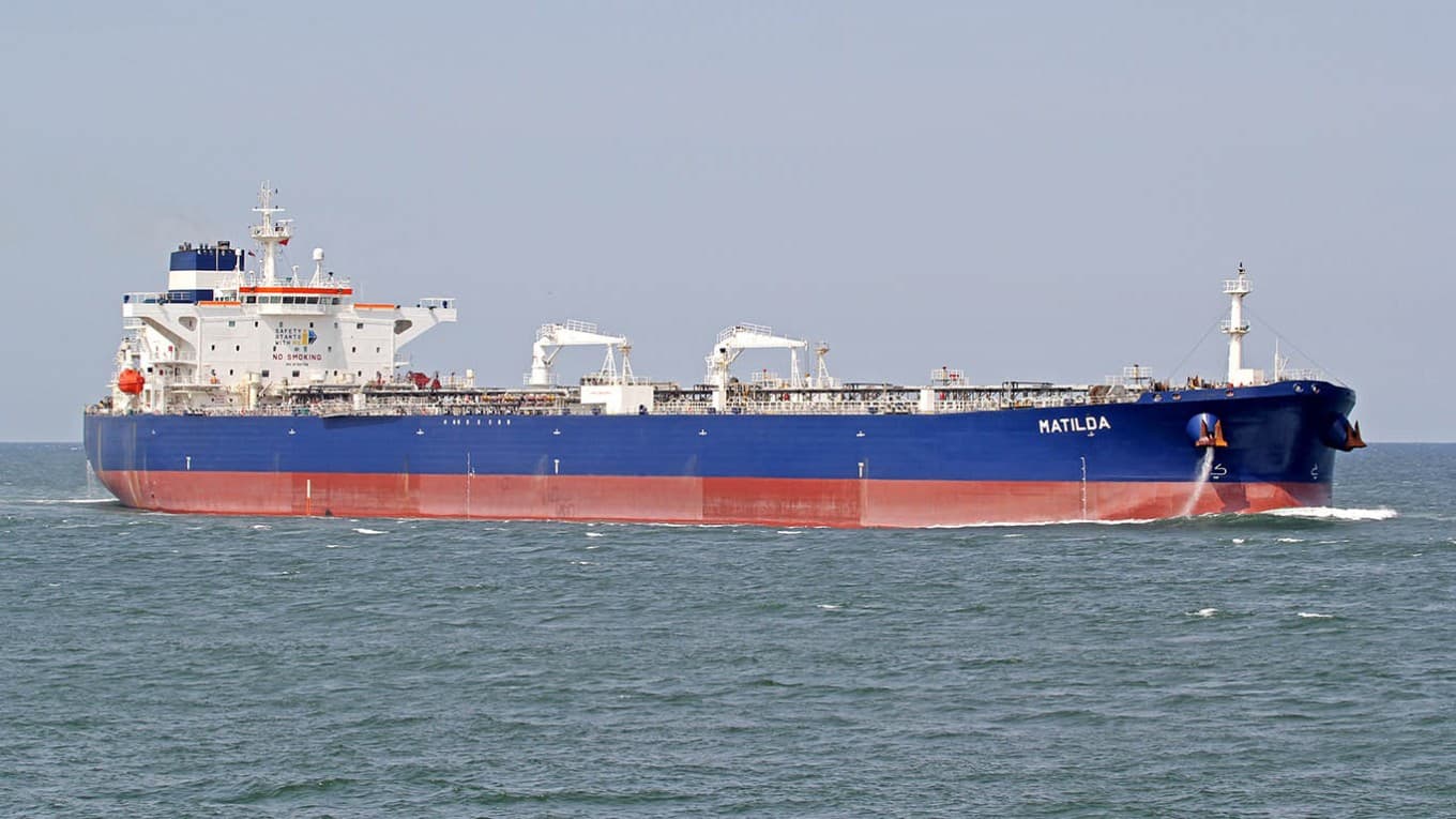 البحر الأسود: ناقلة النفط ماتيلدا المملوكة لليونان. Frank Behrends / shipspotting.com