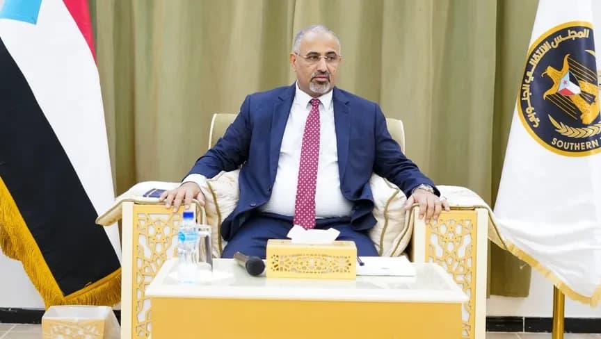 عيدروس الزبيدي رئيس المجلس الانتقالي الجنوبي في اليمن - x/@AidrosAlzubidi