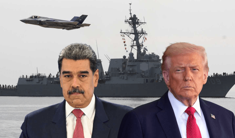 الرئيس الأمريكي دونالد ترامب ونظيره الفنزويلي نيكولاس مادورو