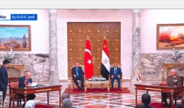 الرئيس السيسي ونظيره التركى رجب طيب أردوغان