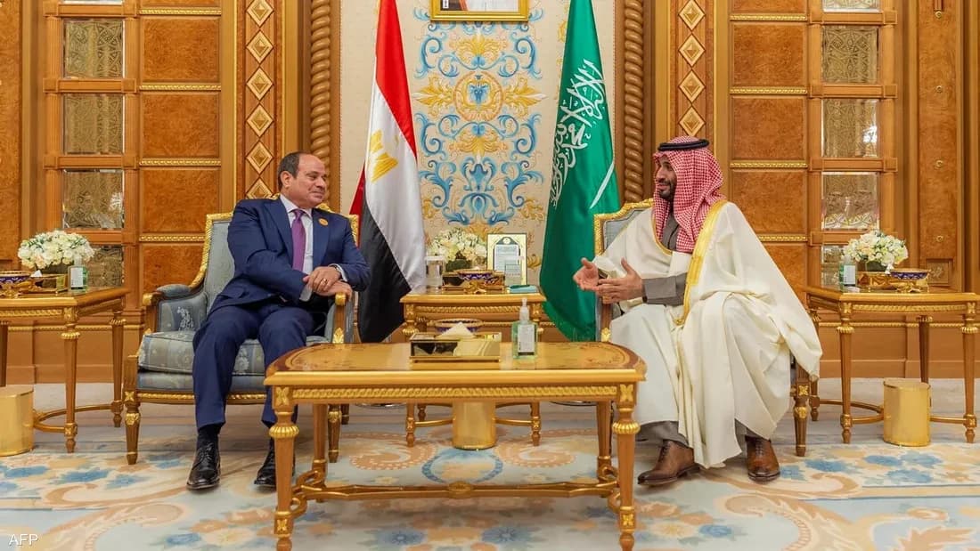 أرشيفية للقاء سابق بين الرئيس السيسي والأمير محمد بن سلمان