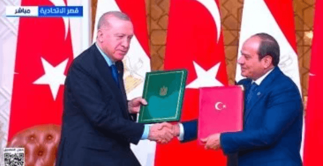 الرئيس السيسي ونظيره التركى