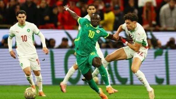 مباراة كرة القدم بين المغرب والسنغال