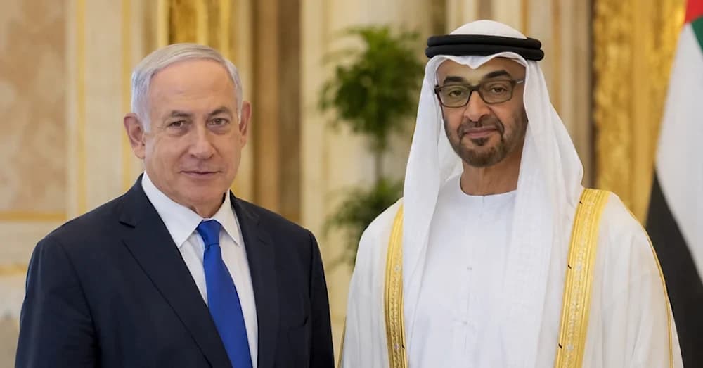 محمد بن زايد ونتنياهو