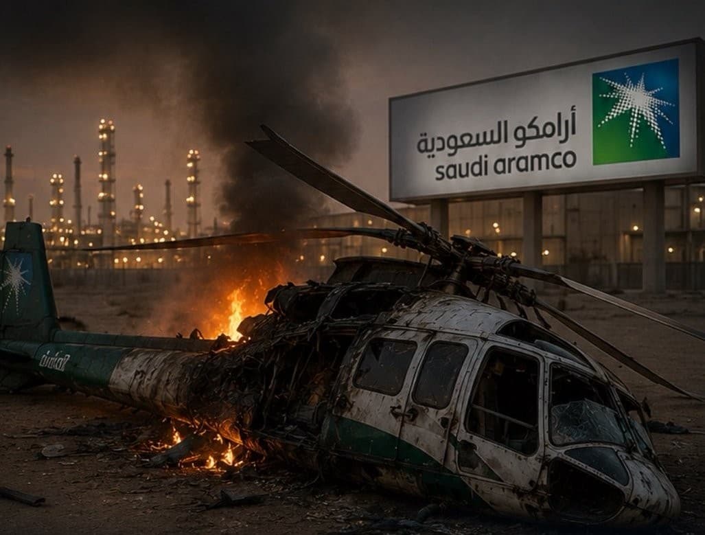 وزارة الطاقة: سقوط طائرة مروحية تابعة لشركة أرامكو السعودية ومصرع جميع ركابها وعددهم (14)