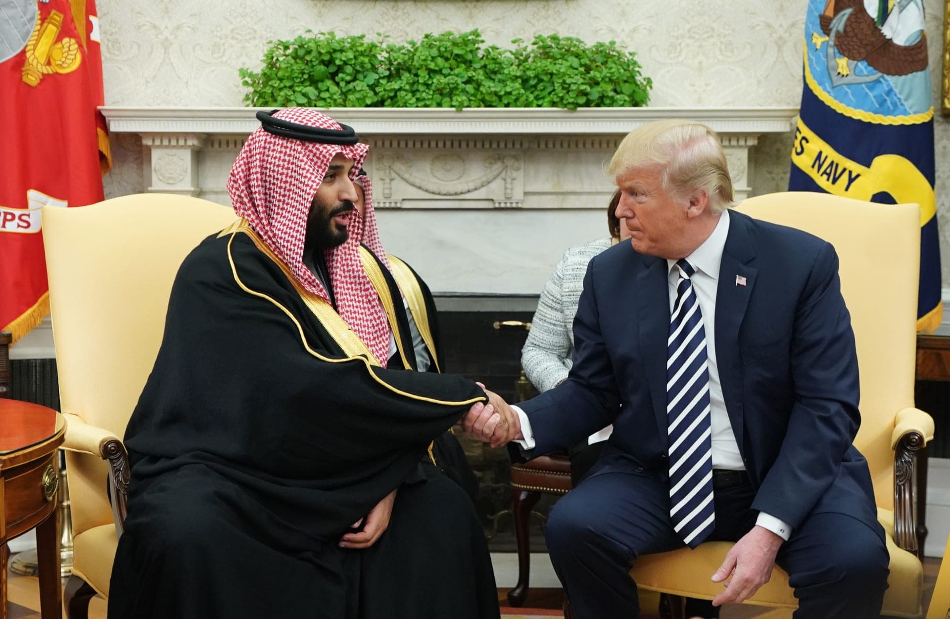 دونالد ترامب ومحمد بن سلمان