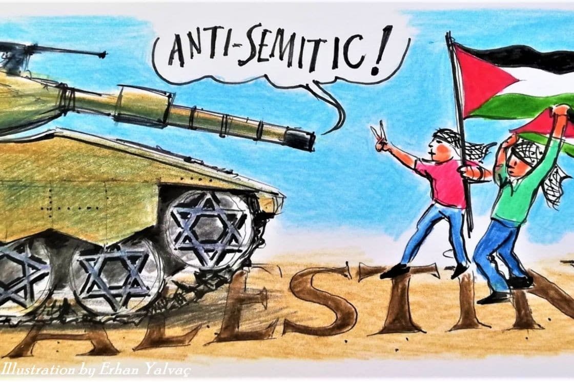 معاداة السامية كشعار لدعم مجازر الاحتلال - صورة تعبيرية