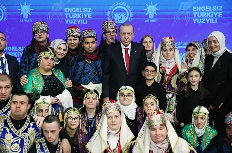 أردوغان في احتفال اليوم العالمي لذوي الإعاقة
