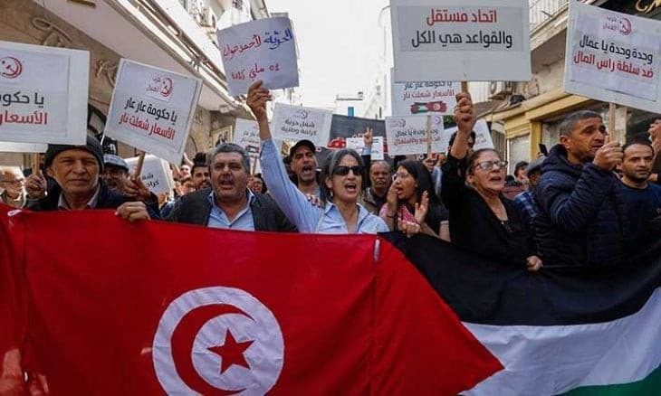 مظاهرات اتحاد الشغل في تونس - أرشيفية