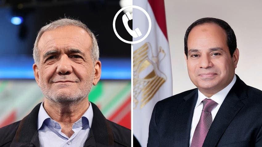 الرئيس السيسي ورئيس ايران