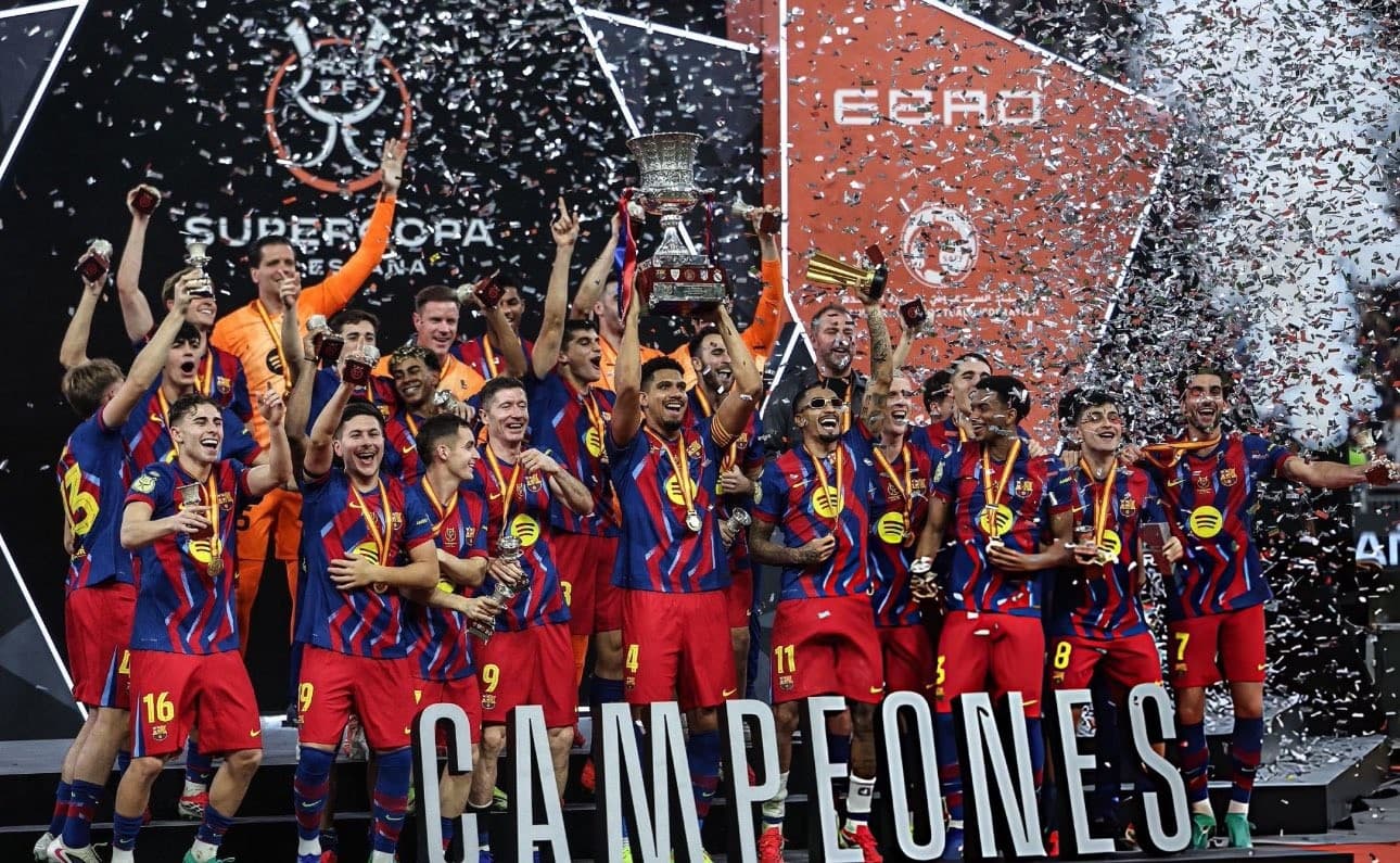 برشلونة بطلا لكأس السوبر الإسباني