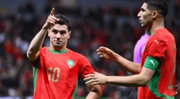 ابراهيم دياز لاعب المغرب أمام تنزانيا