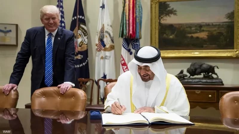 ترامب ورئيس الإمارات محمد بن زايد