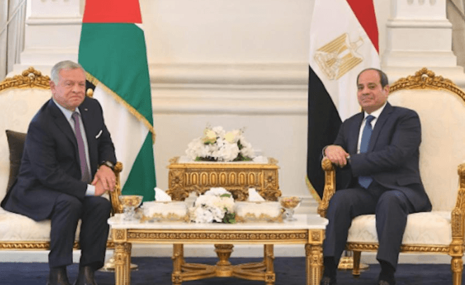 عبد الفتاح السيسي و الملك عبد الله الثاني