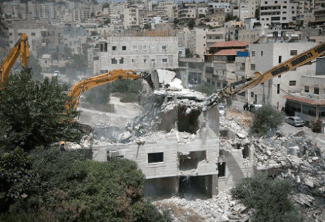 هدم المباني في محافظة القدس