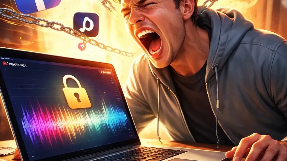 إضافة برمجية لمتصفحات الإنترنت تحظر الوصول للشبكات الاجتماعية إلا عبر الصراخ، صورة بالذكاء الاصطناعي - Asharq