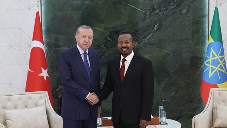 رئيس وزراء إثيوبيا يستقبل أردوغان