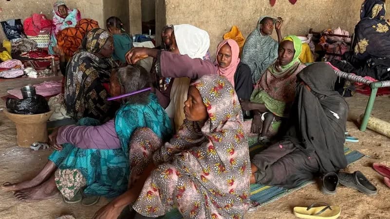 السودان: نازحون في كردفان (أرشيفية- رويترز)