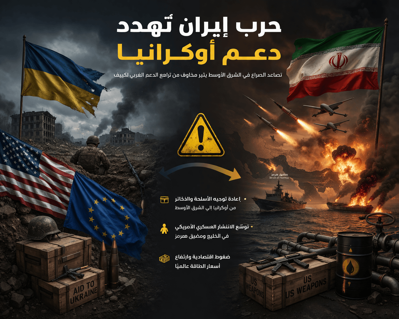 خلافات أمريكية أوروبية: هل تهدد حرب إيران دعم أوكرانيا؟