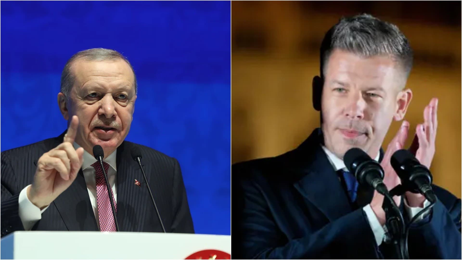 رئيس الوزراء المجري المنتخب بيتر ماغيار والرئيس التركي أردوغان