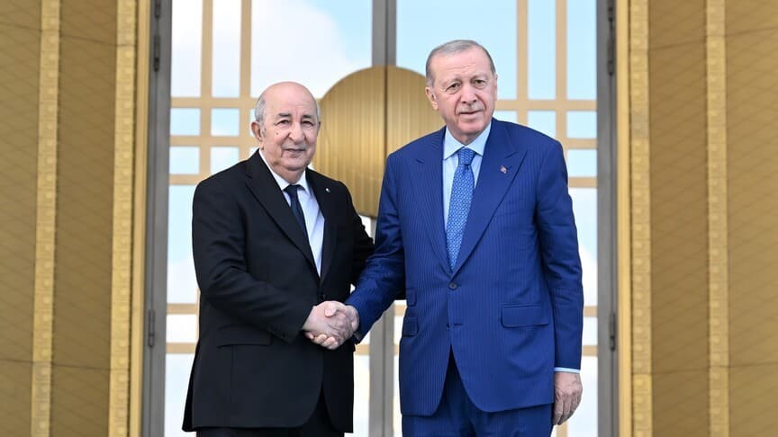 الرئيس أردوغان يستقبل نظيره الجزائري بمراسم رسمية