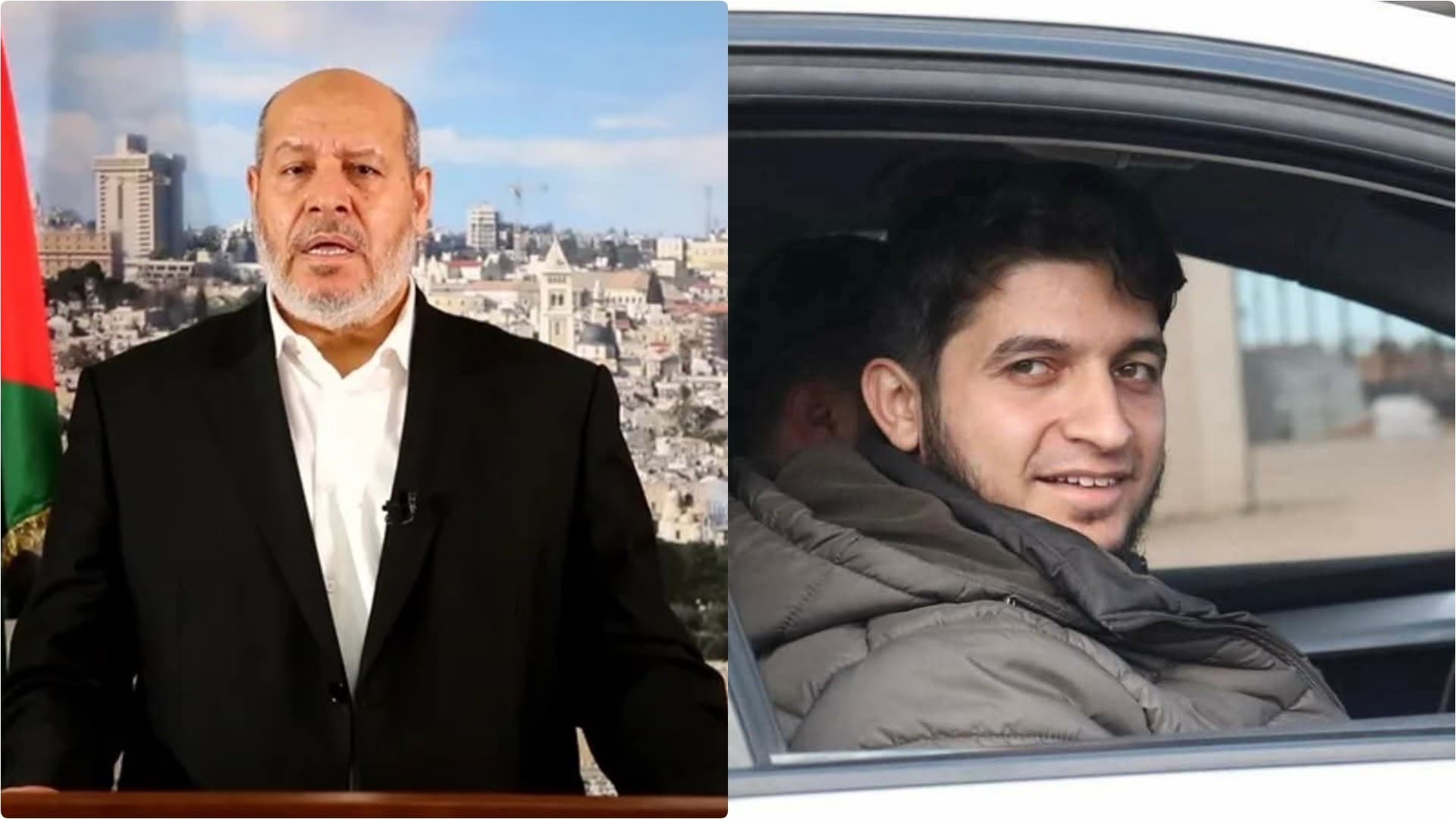 عزام خليل الحية ووالده الدكتور خليل الحية