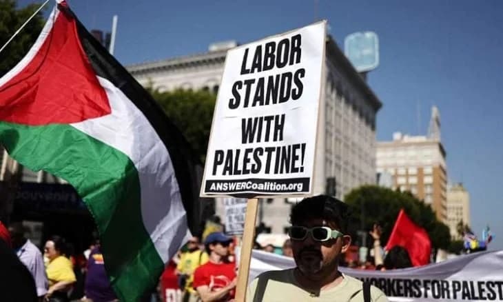 عيدالعمال وفلسطين