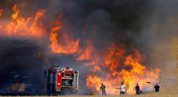تصعيد ميداني: حرائق في "غلاف غزة" ويوم غضب شرق خانيونس الأربعاء