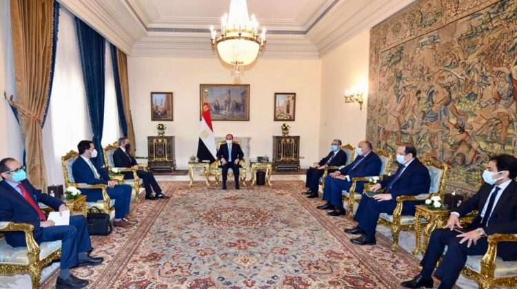 الرئيس المصري :  يلتقي بمدير عام الوكالة الدولية للطاقة الذرية