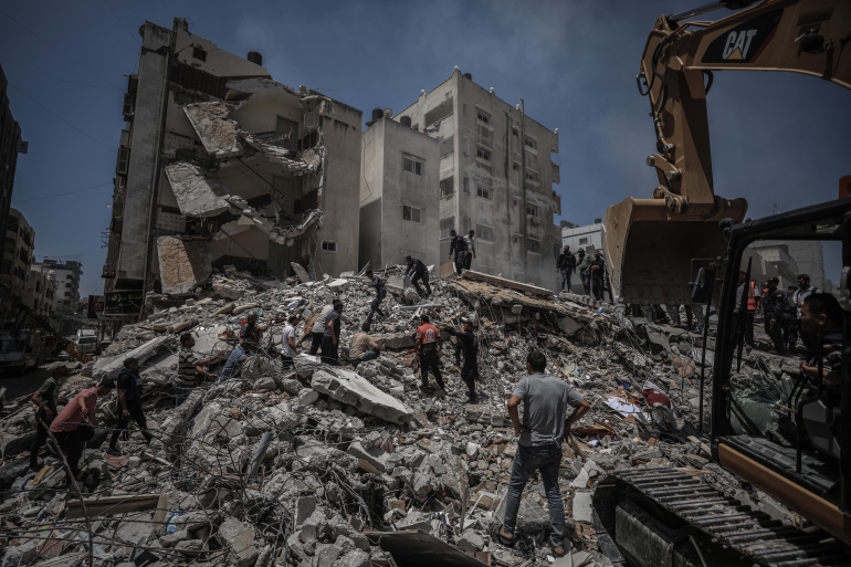 تقرير فرنسي : يلقي الضوء على تطورات إعادة إعمارغزة