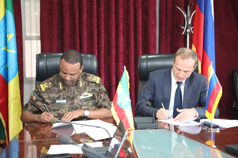 روسيا وإثيوبيا توقعان إتفاقية تعاون عسكري