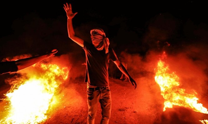 شهيد وعدد من الجرحى برصاص الاحتلال خلال تظاهرة للارباك الليلي شرق مدينة غزة
