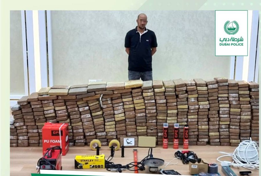 شرطة دبي تضبط نصف طن من الكوكايين بقيمة 136 مليون دولار