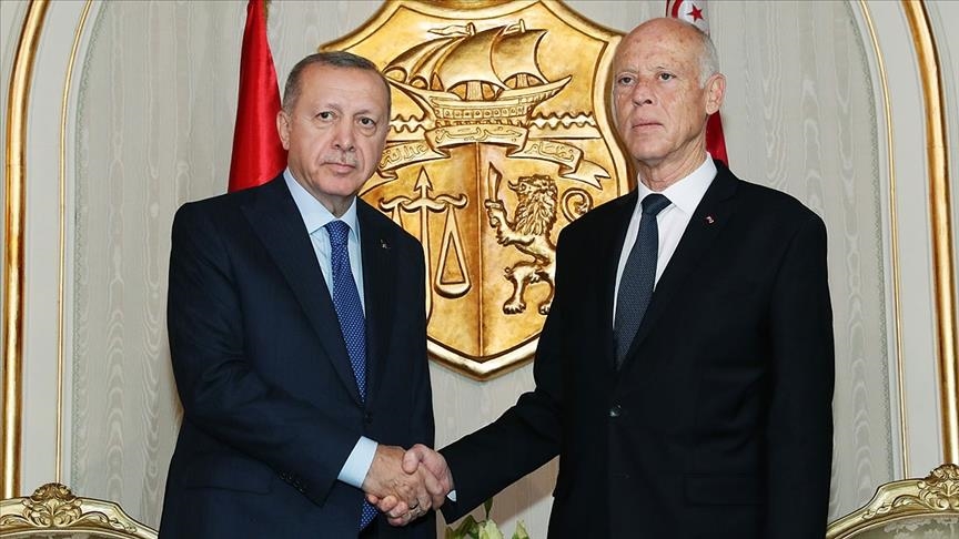 أردوغان يؤكد لسعيّد أهمية استقرار ديمقراطية تونس