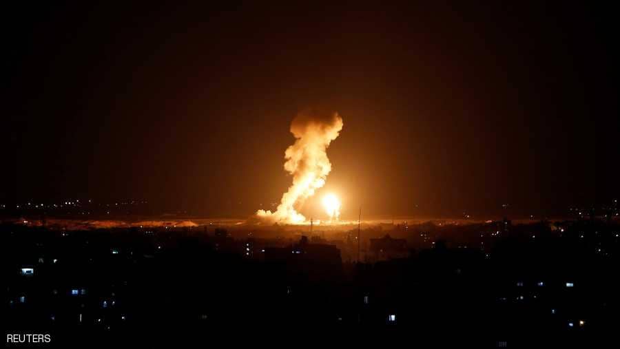 صاروخ فلسطيني على كرم أبو سالم
