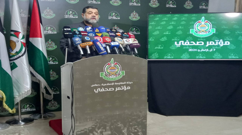 حماس في مؤتمرها الصحفي من بيروت توضح بنود اتفاق صفقة التبادل ووقف اطلاق النار