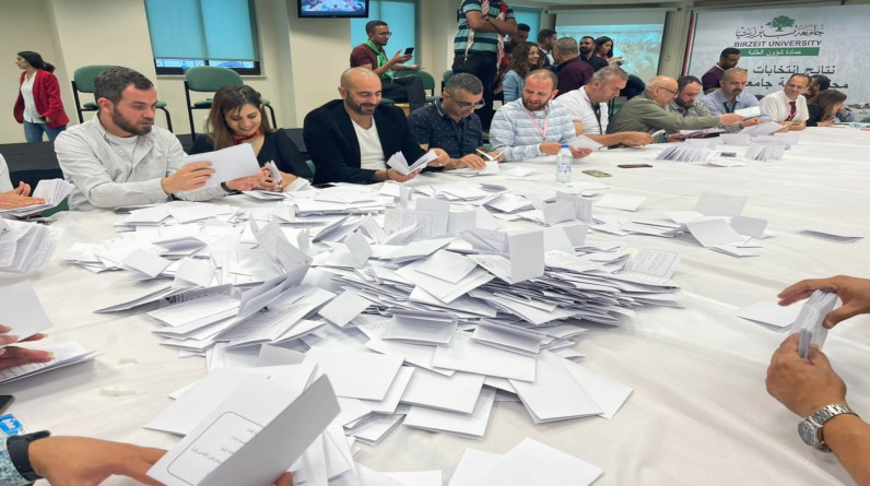 انتخابات جامعة بيرزيت: 28 مقعدا للكتلة الإسلاميّة و18 لكتلة الشهيد ياسر عرفات