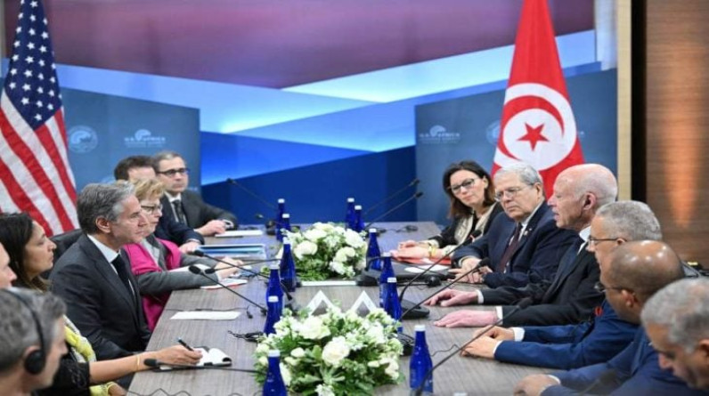 بلينكن يؤكد لقيس سعيد دعم واشنطن للاقتصاد التونسي
