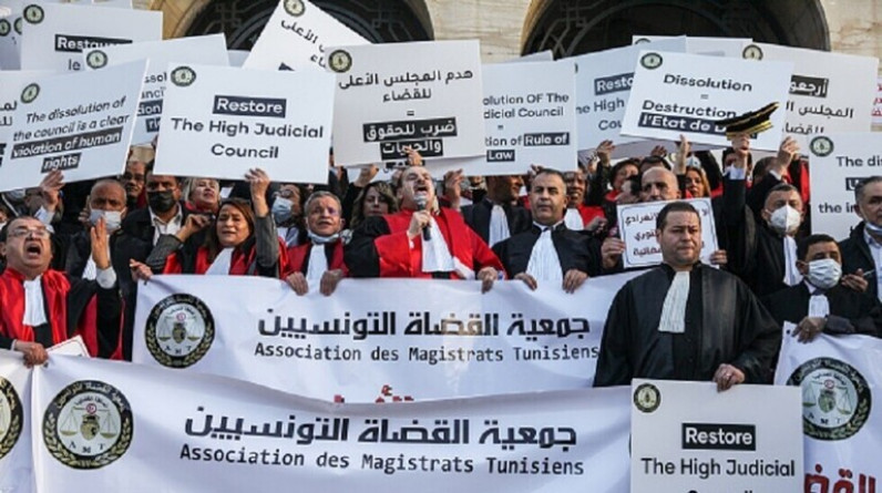 جمعية القضاة في تونس: إضرابنا متواصل واستئناف العمل مرتبط بقرار سعيد