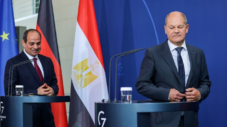 المستشار الألماني: لمسنا توافقا مشتركا في المحادثات مع الرئيس السيسي