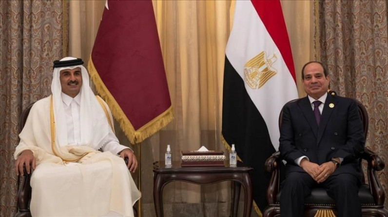 مباحثات قطرية مصرية لتعزيز العلاقات وقضايا إقليمية