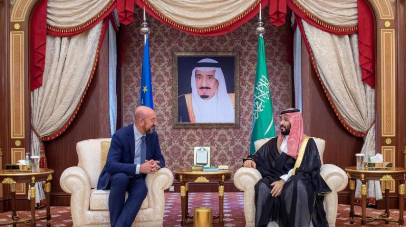 ولي العهد السعودي ورئيس المجلس الأوروبي يبحثان الأوضاع الإقليمية والدولية
