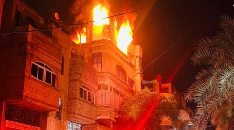 (21) حالة وفاة وعشرات الإصابات نتاج حريق في منزل بجباليا شمال قطاع غزة