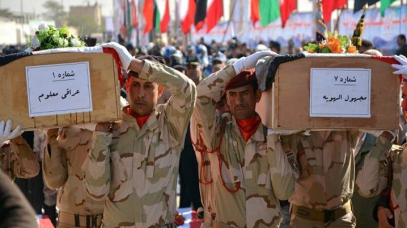 تبادل رفات 98 إيرانيا و3 عراقيين قضوا في حرب الثمانينات