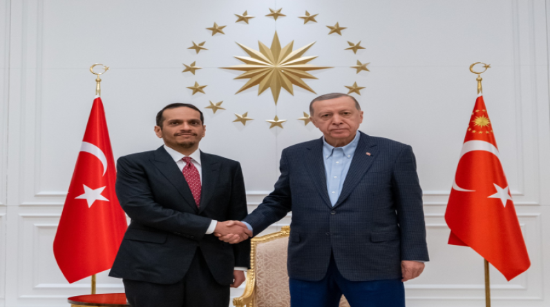 أردوغان يستقبل بن عبدالرحمن ويبحث معه العلاقات التركية القطرية